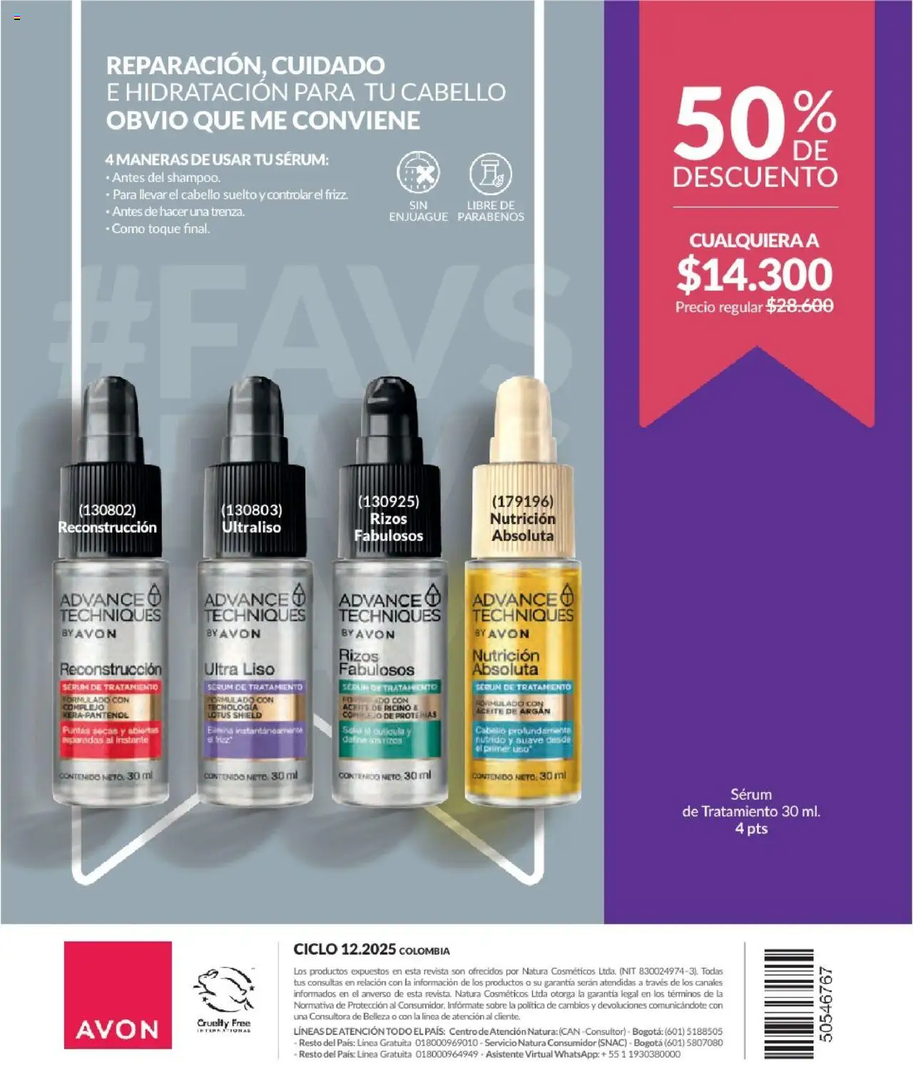 Avon revista - valida desde el 01.08.2025 | Página: 173 | Productos: Magdalena, Serum, Sobre, Aceite