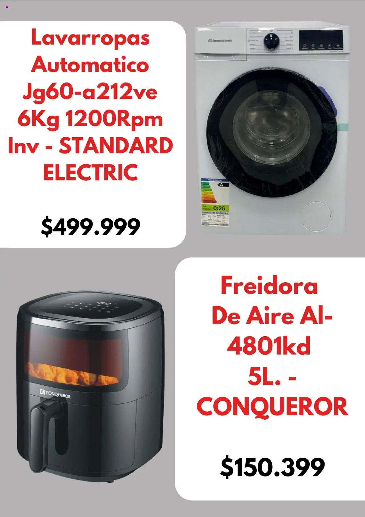 Megatone catálogo │ válido desde el 11.08.2025 | Página: 3 | Productos: Freidora, Lavarropas, Freidora de aire