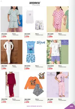 Vista previa de Andrea catálogo Outlet, nuevo folleto de la tienda, válido en México a partir del 02.11.2025 | Página: 249 | Productos: Pijama, Mouse, Ropa, Ropa interior