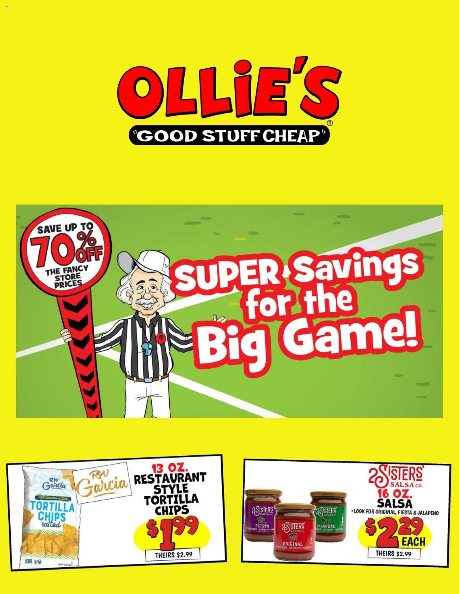 Ollie's Ad - valid from 03.02.2026 | Page: 1 | Products: Chips, Game