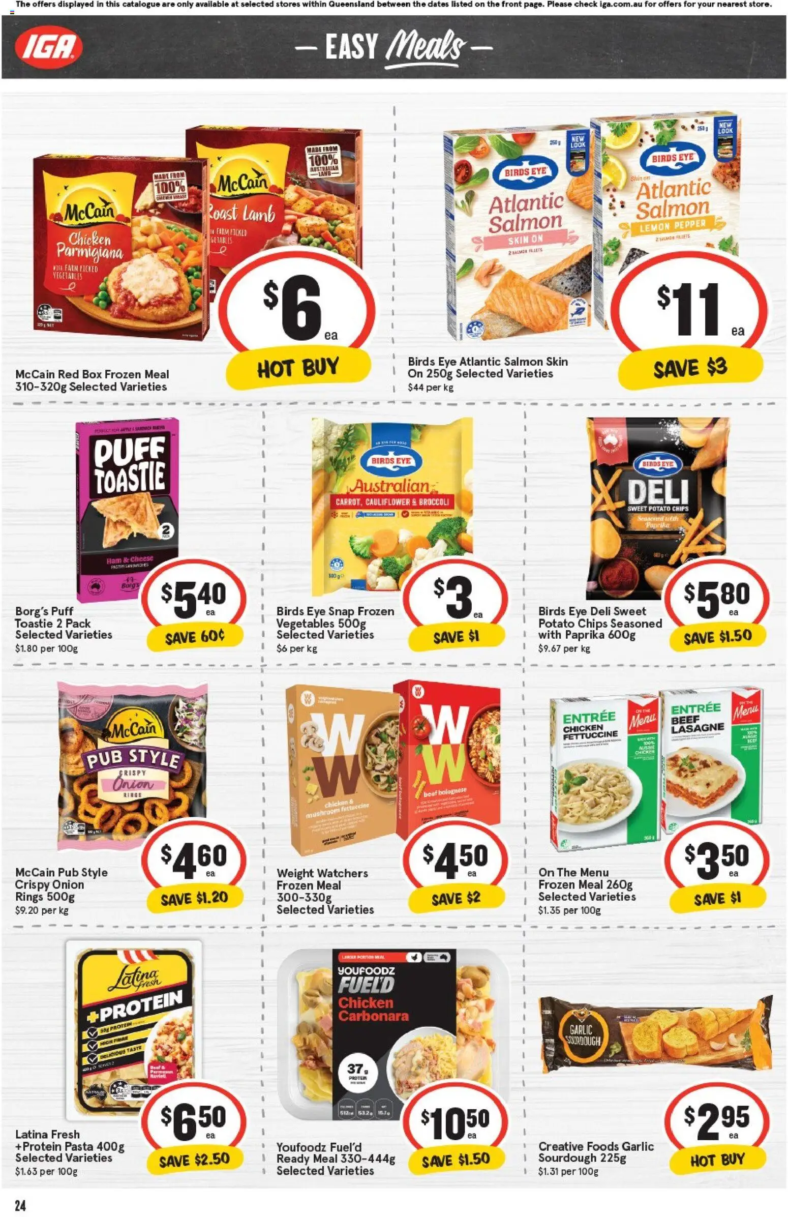 IGA catalogue - valid from 29.10.2025 | Page: 23 | Products: Salmon, Garlic, Cauliflower, Weight