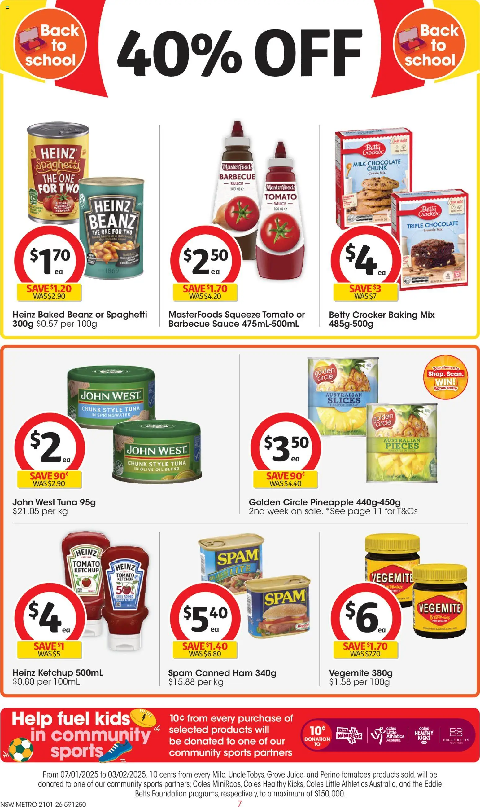 Coles catalogue - valid from 21.01.2026 | Page: 7 | Products: Milk, Chocolate, Tomatoes, Pineapple