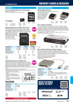 Preview of Jaycar Engineering & Scientific Catalogue 2025/2026  - valid from 09.07.2025 | Page: 527 | Products: Computer, Cable, Memory card, Adapter