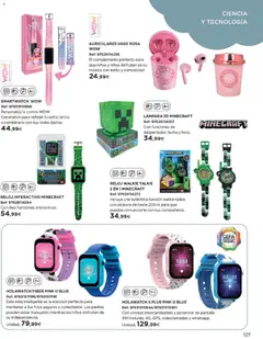 Vista previa de El Corte Inglés catálogo Juguetes, nuevo folleto de la tienda, válido en México a partir del 27.10.2025 | Página: 127 | Productos: Lámpara, Reloj