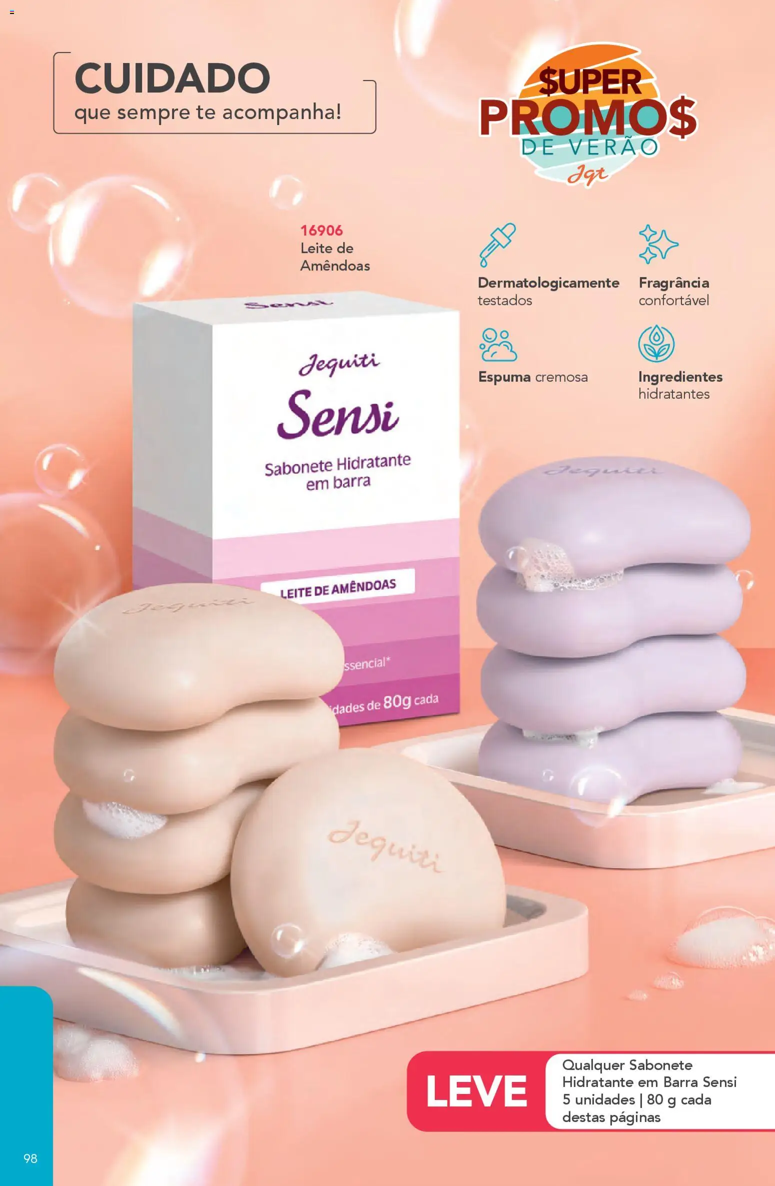 Jequiti Folheto - válido de 02.12.2025 | Página: 98 | Produtos: Fragrância, Leite, Sabonete, Amêndoas