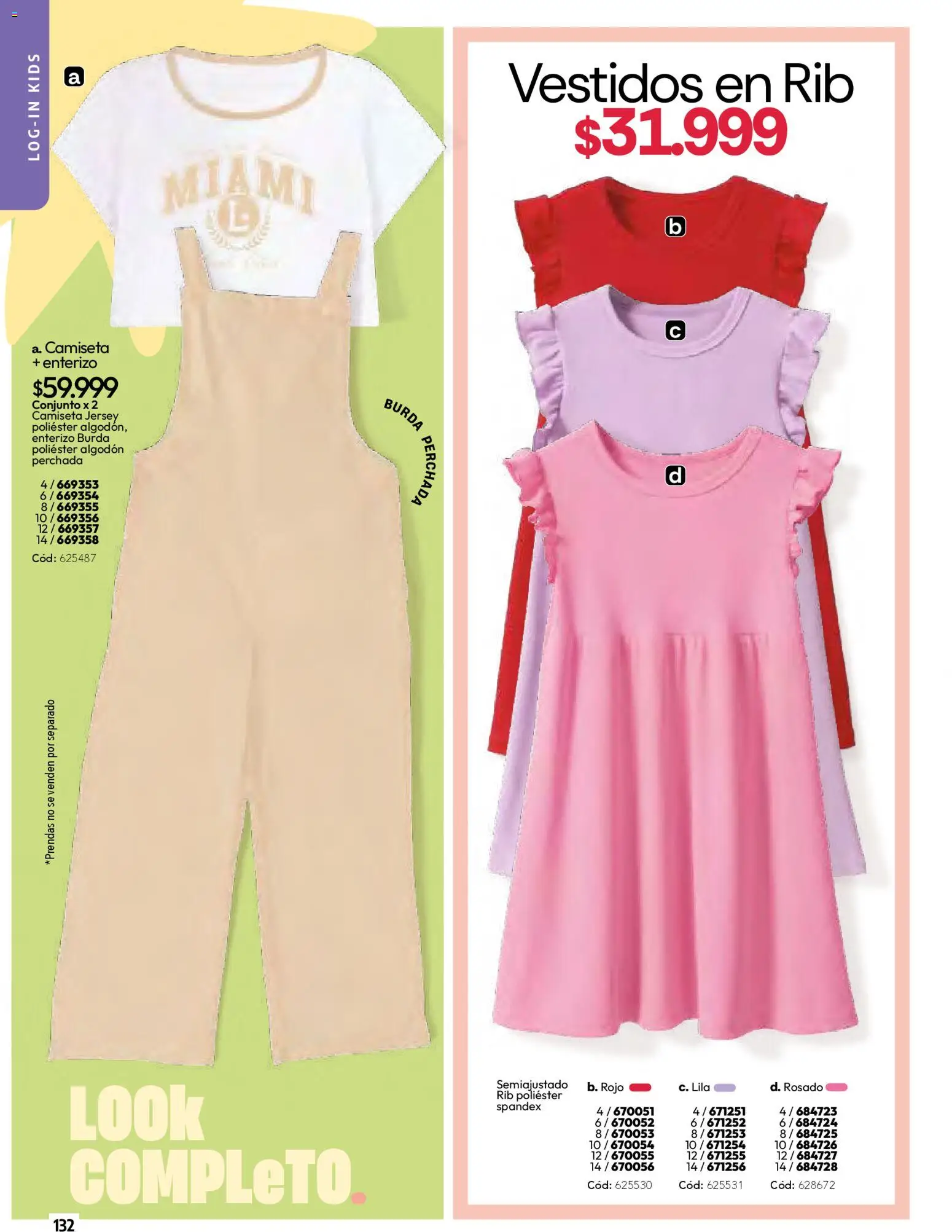 Pacifika revista - valida desde el 01.04.2026 | Página: 132 | Productos: Algodón, Camiseta, Conjunto, Enterizo