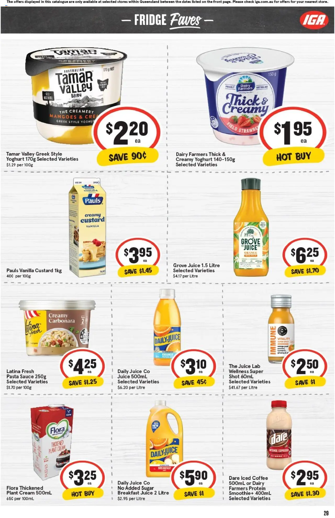 IGA catalogue - valid from 22.10.2025 | Page: 28 | Products: Yoghurt, Cream, Sugar, Fridge