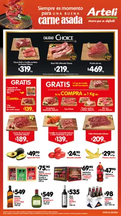 Vista previa de Arteli folleto Carnes & Cortes Suc.Arteli & Arteli mas, nuevo folleto de la tienda, válido en México a partir del 31.10.2025