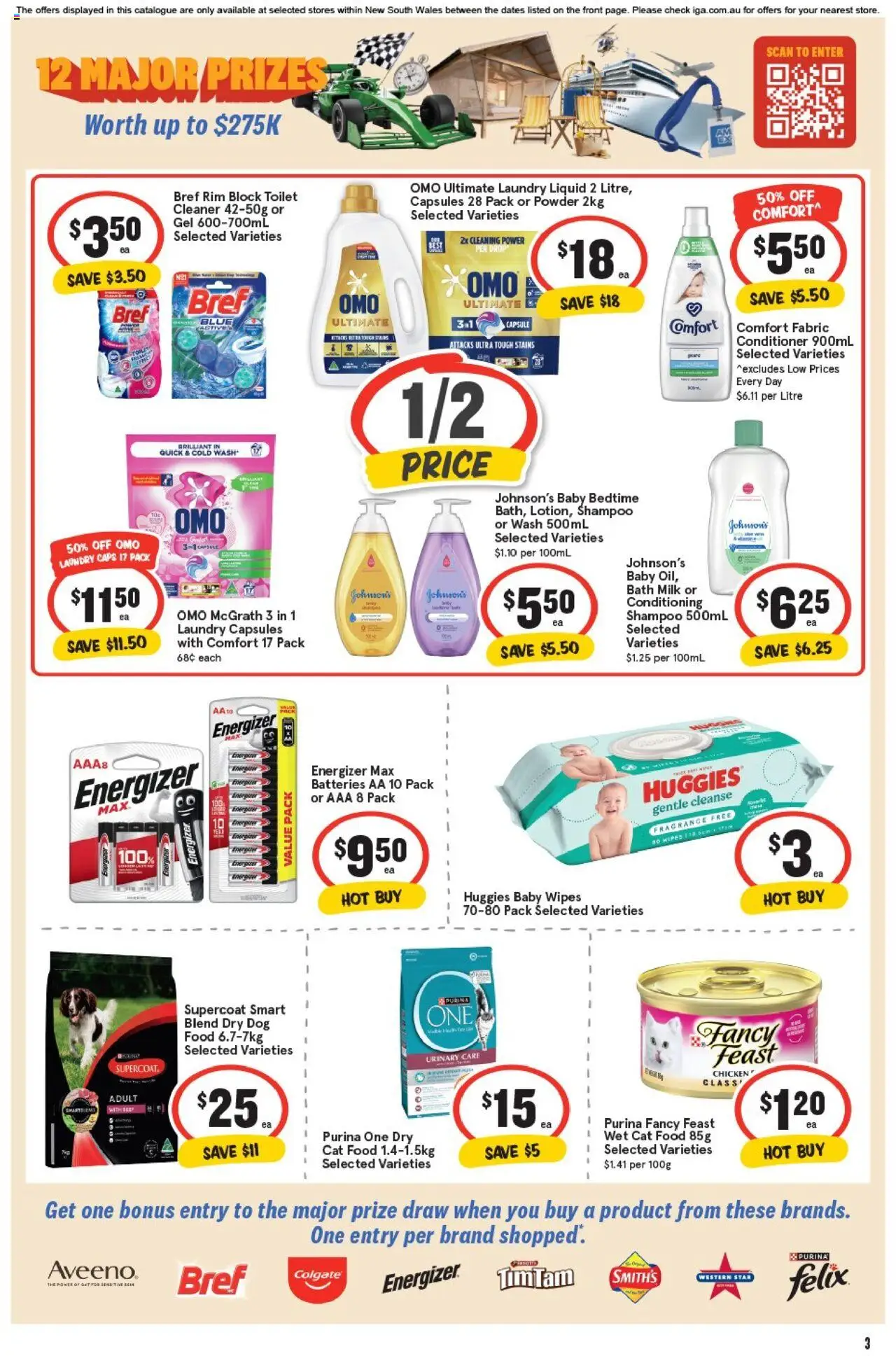 IGA catalogue - valid from 15.10.2025 | Page: 6 | Products: Milk, Shampoo, Chicken, Laundry