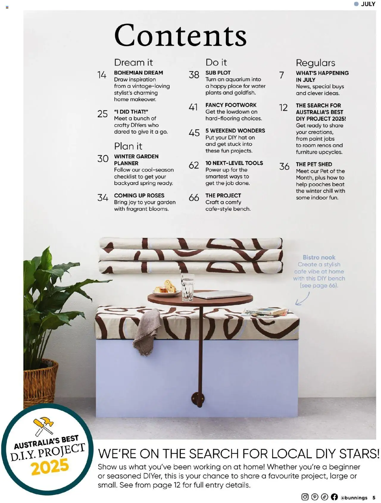 Bunnings Warehouse catalogue - valid from 01.07.2025 | Page: 5 | Products: Water, Shed, Tools, Bench