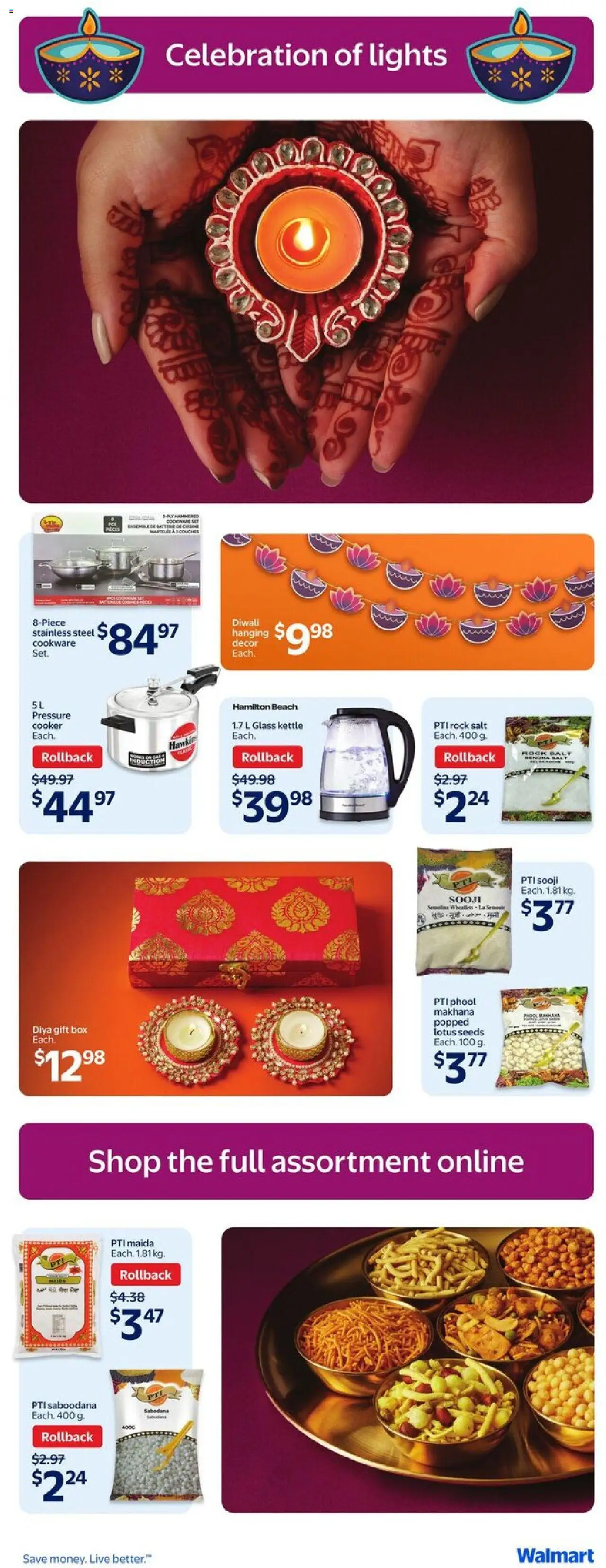 Walmart flyer valid from 18.09.2025 | Page: 2 | Products: Kettle, Cooker, Box