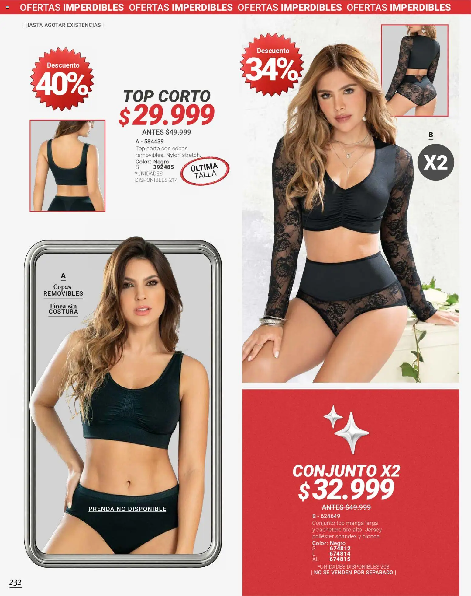 Carmel revista - valida desde el 01.01.2026 | Página: 232 | Productos: Cachetero, Top, Conjunto