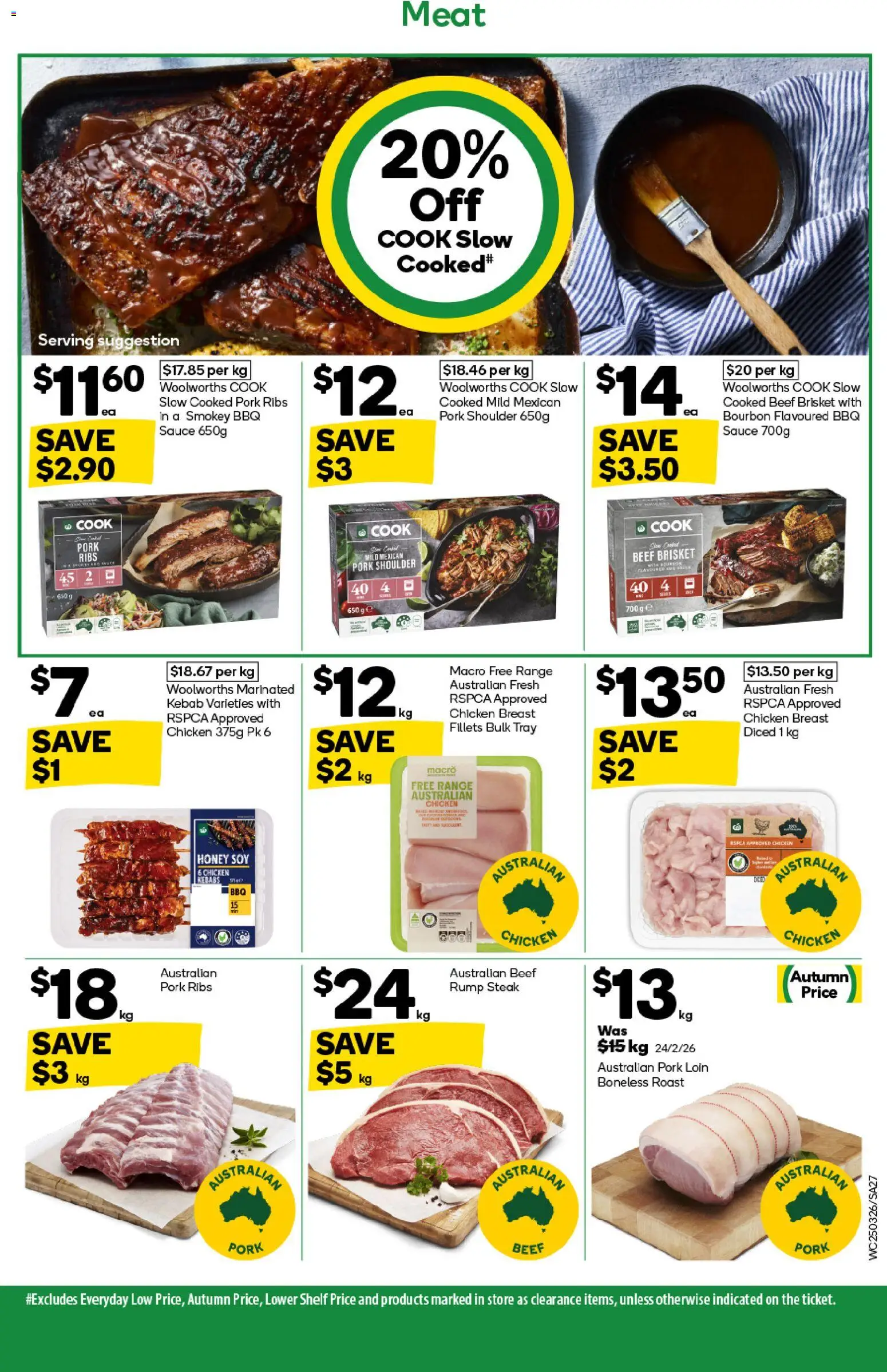 Woolworths catalogue - valid from 25.03.2026 | Page: 27 | Products: Shelf, Chicken, Beef, Meat