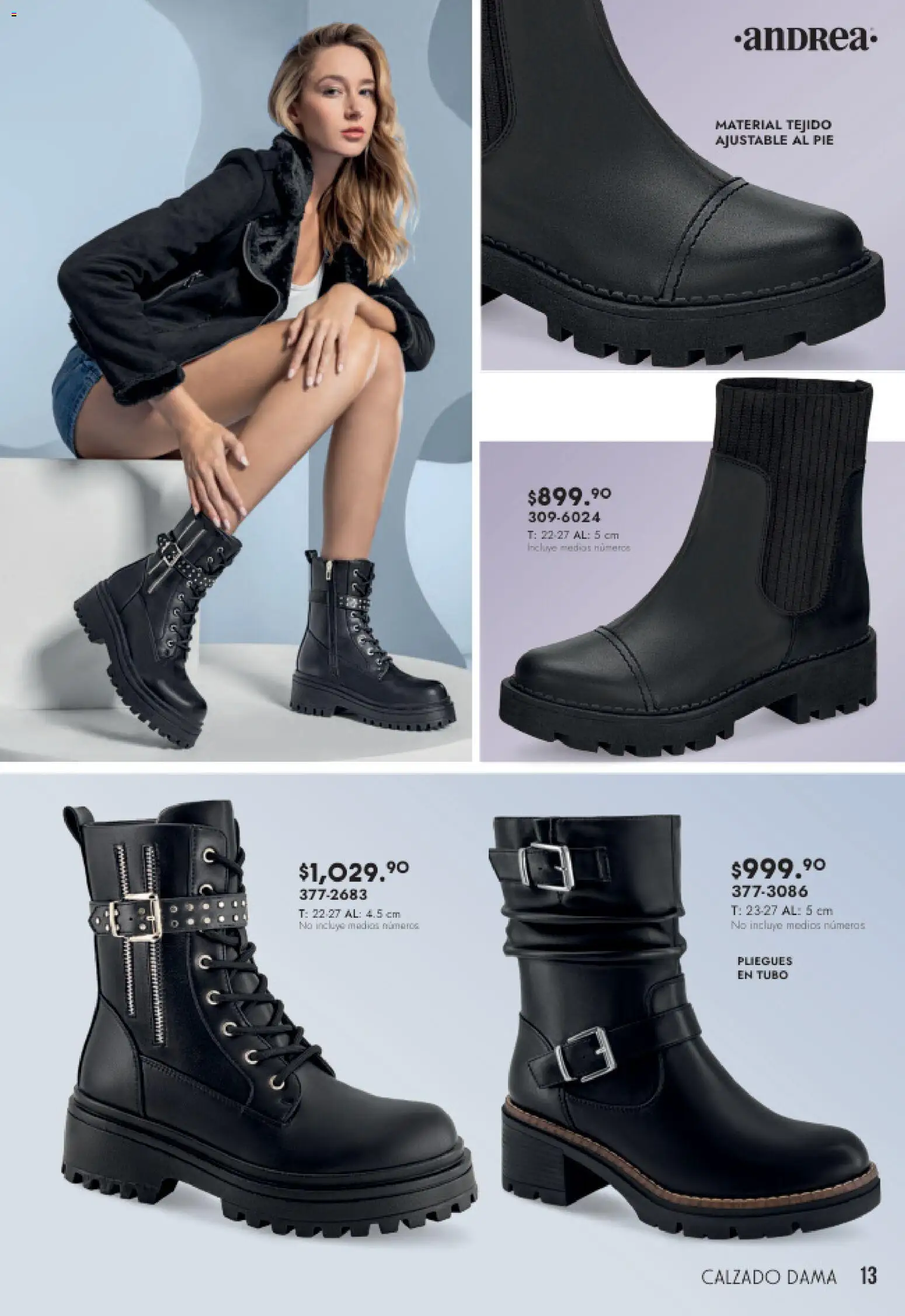 Nuevas ofertas de Andrea válidas en toda la República Mexicana desde el 08.03.2026. ¡Encuentra las mejores ofertas en Andrea catálogo Botas y Botines! | Página: 13