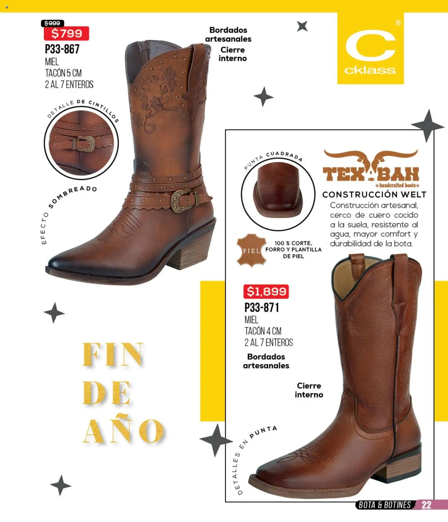 Nuevas ofertas de Cklass válidas en toda la República Mexicana desde el 02.01.2026. ¡Encuentra las mejores ofertas en Cklass catálogo Rebajas de Inicio de Año Ropa! | Página: 258 | Productos: Botines