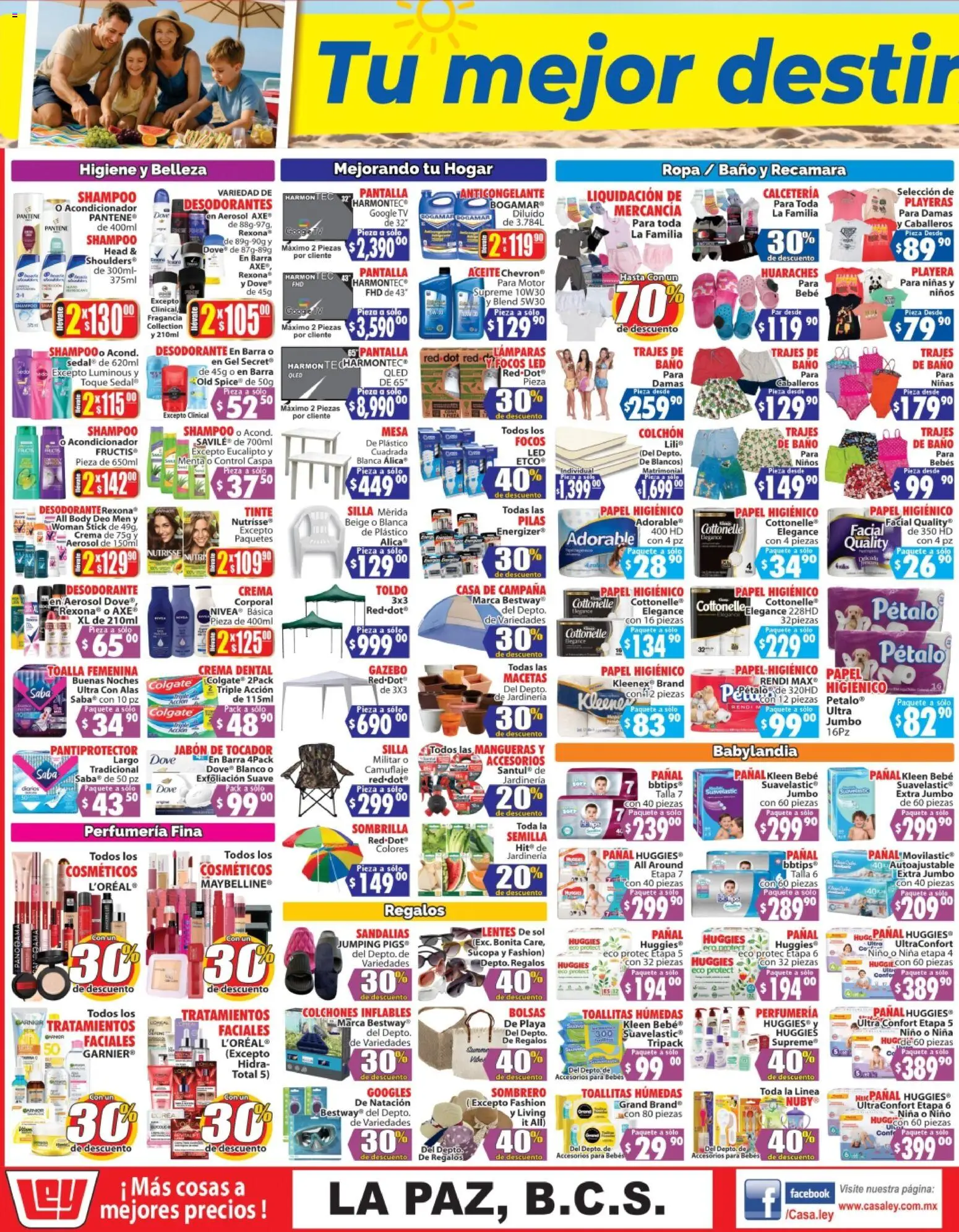 Nuevas ofertas de Casa Ley válidas en toda la República Mexicana desde el 21.03.2026. ¡Encuentra las mejores ofertas en Casa Ley folleto Autoservicio La Paz, BCS! | Página: 3 | Productos: Aceite, Lentes de sol, Body, Acondicionador