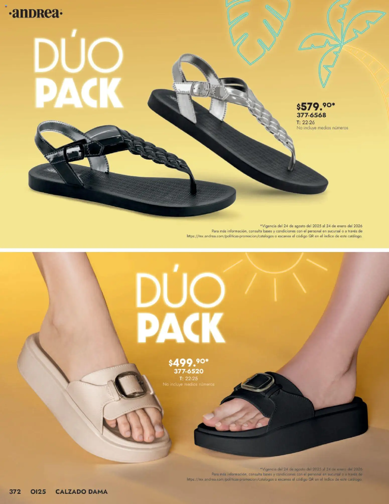Nuevas ofertas de Andrea válidas en toda la República Mexicana desde el 24.08.2025. ¡Encuentra las mejores ofertas en Andrea - Catálogo Calzado Dama! | Página: 372 | Productos: Glitter