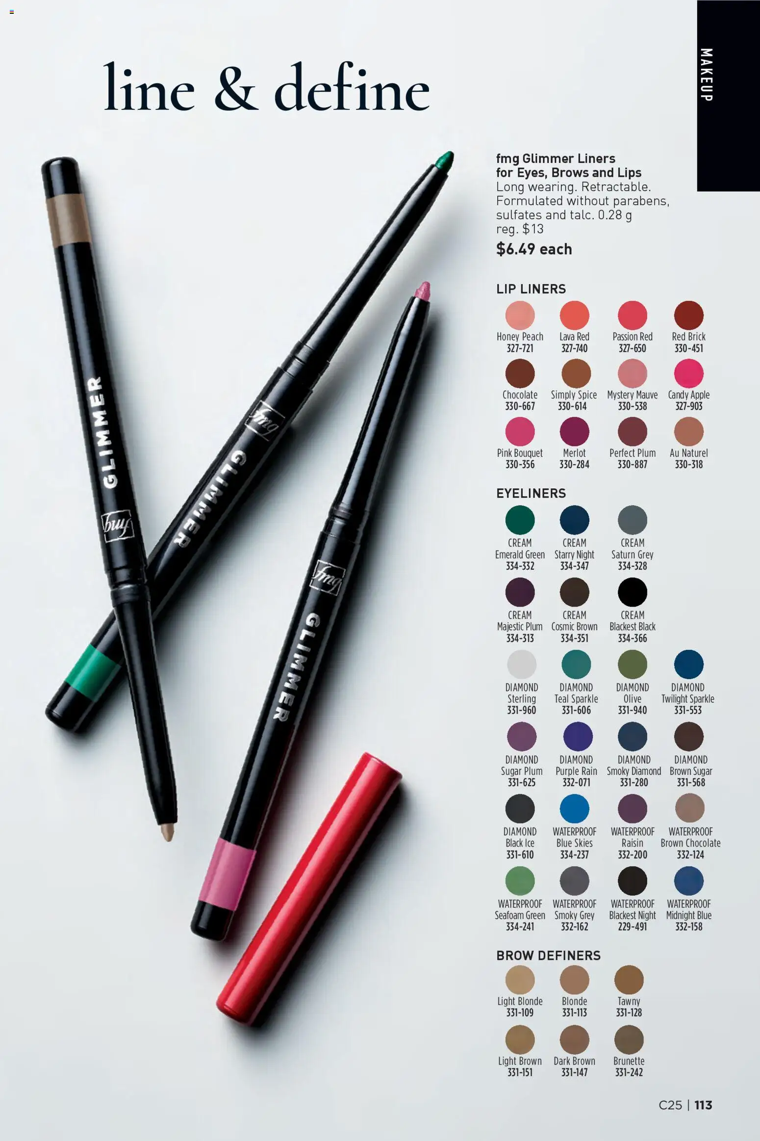 Avon flyer valid from 04.12.2025 | Page: 113 | Products: Cream, Eyeliner, Chocolate