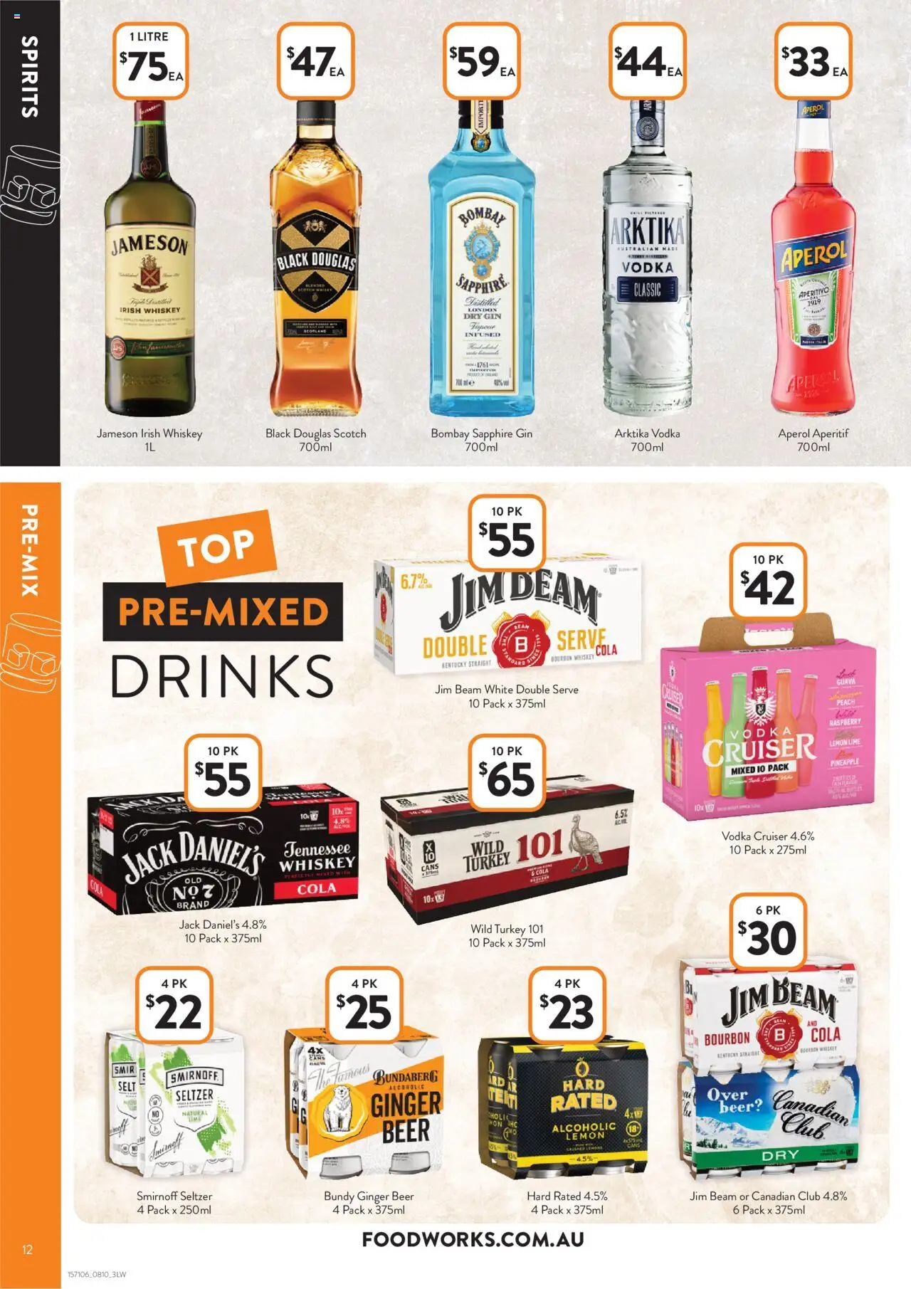 Foodworks catalogue - valid from 15.10.2025 | Page: 12 | Products: Whiskey, Lemon, Turkey, Raspberry