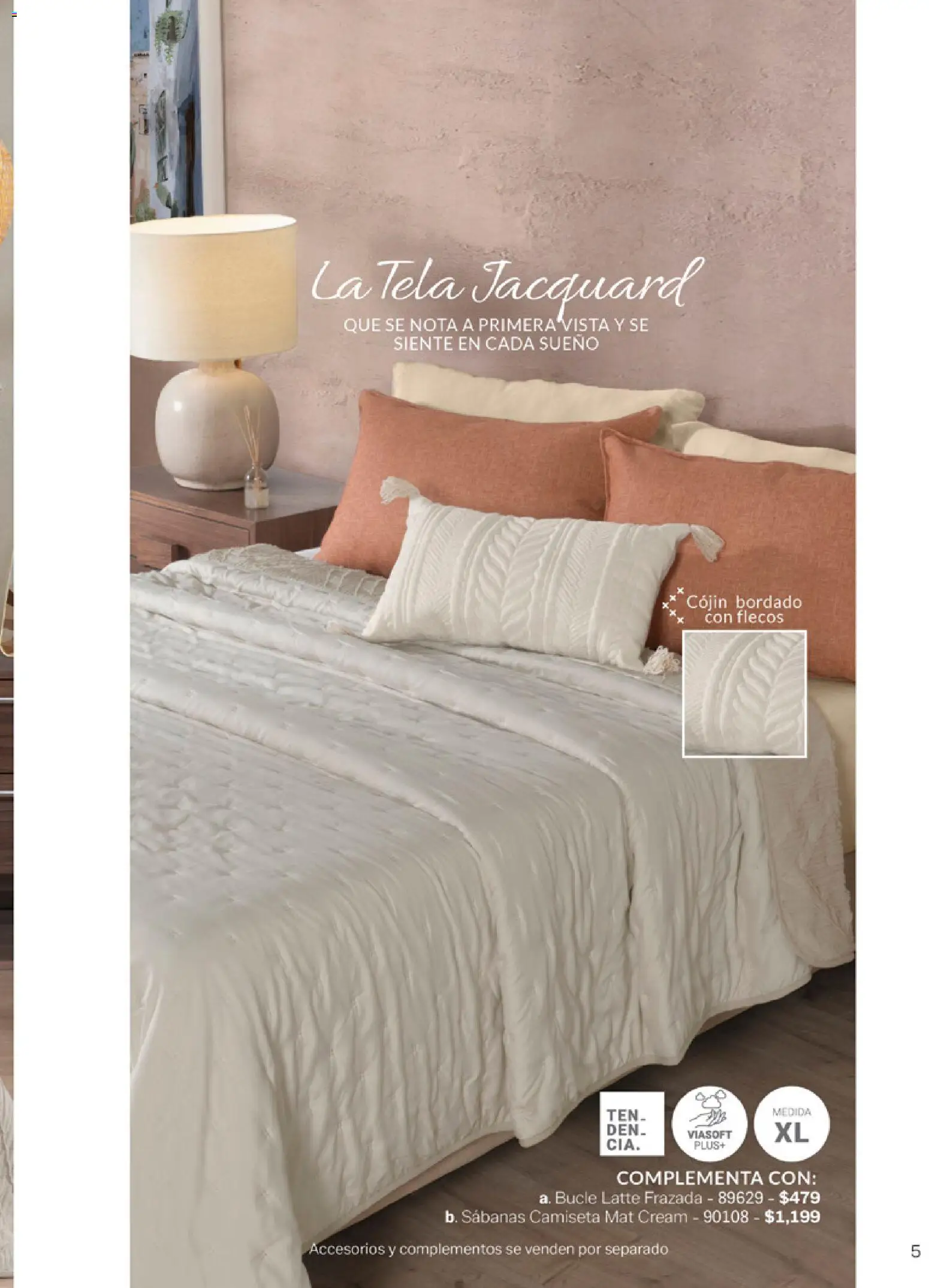 Nuevas ofertas de Vianney válidas en toda la República Mexicana desde el 06.03.2026. ¡Encuentra las mejores ofertas en Vianney catálogo Tu hogar, nuestra pasión! | Página: 7 | Productos: Sabanas, Camiseta