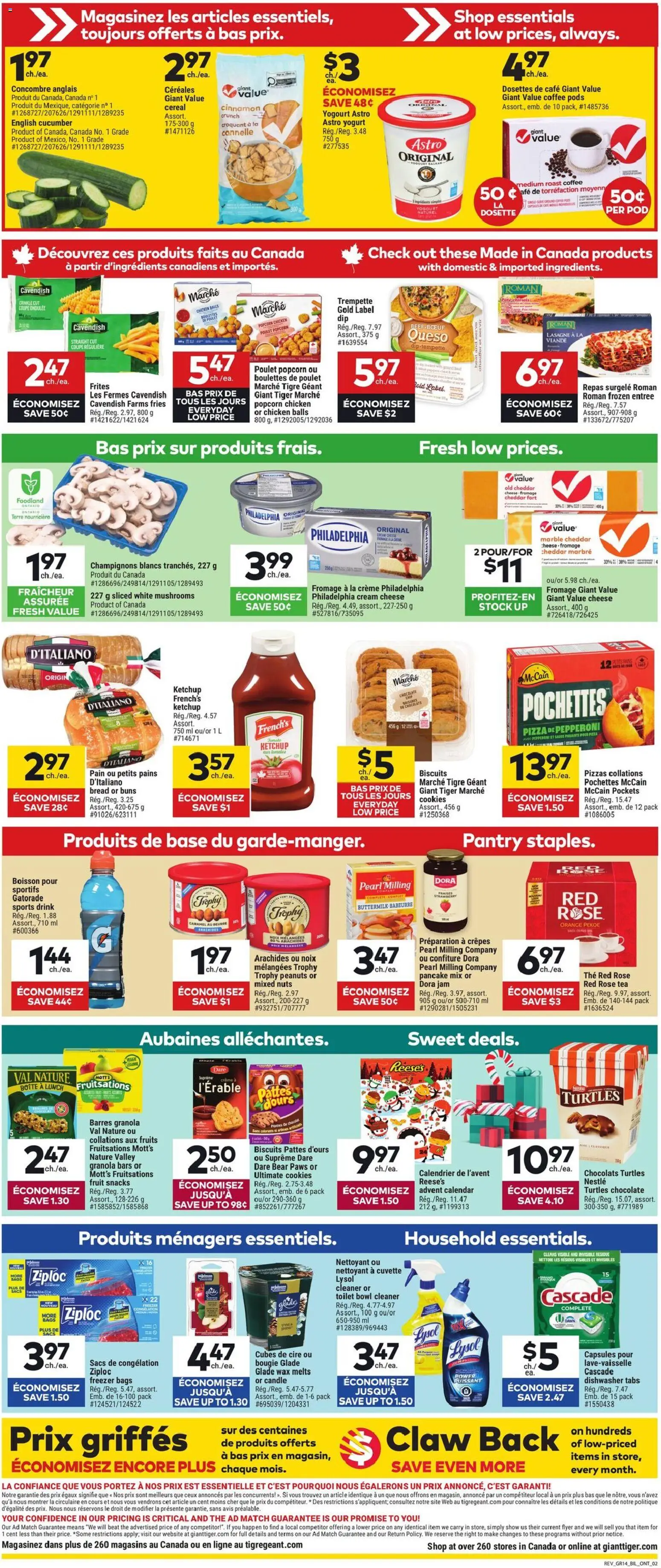 Giant Tiger flyer valid from 05.11.2025 | Page: 2 | Products: Tea, Nuts, Dishwasher, Cheese