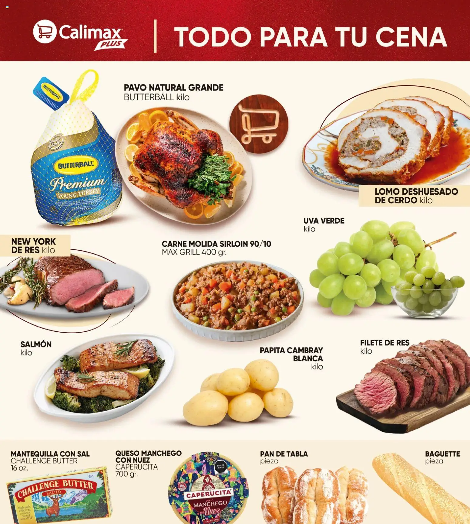 Nuevas ofertas de Calimax válidas en toda la República Mexicana desde el 07.11.2025. ¡Encuentra las mejores ofertas en Calimax folleto Calimax Plus! | Página: 2 | Productos: Sal, Pan, Nuez, Res