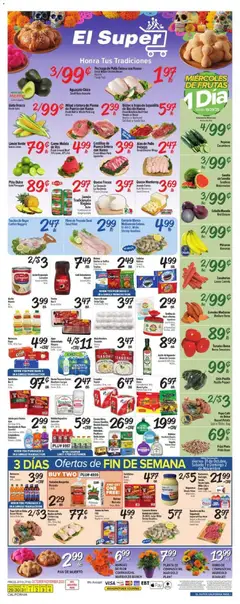 Preview of El Super weekly ads valid from 29.10.2025