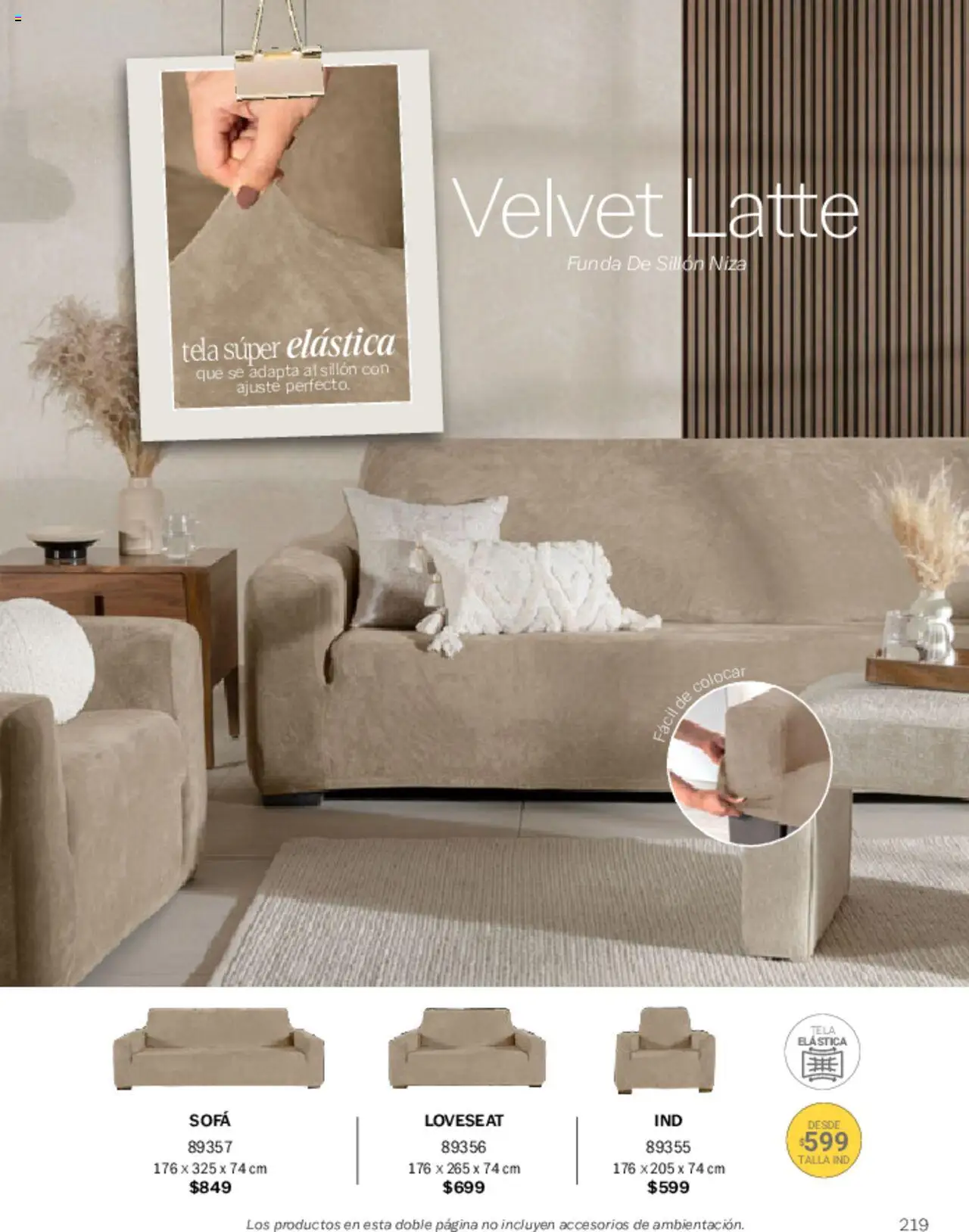 Nuevas ofertas de Vianney válidas en toda la República Mexicana desde el 07.03.2025. ¡Encuentra las mejores ofertas en Vianney catálogo Primavera! | Página: 223 | Productos: Sofá, Sillón, Funda