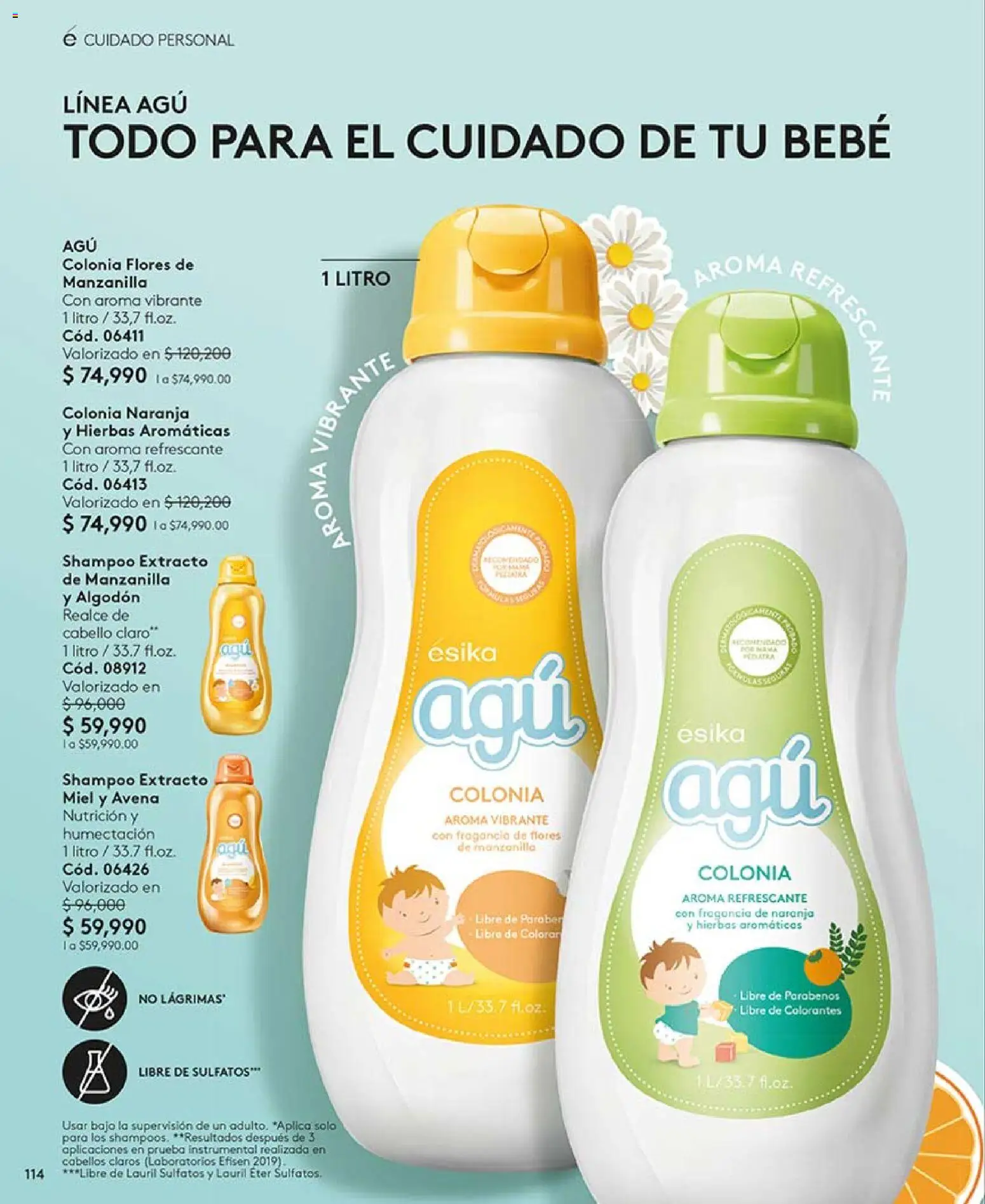 Ésika revista - valida desde el 03.04.2026 | Página: 114 | Productos: Champaña, Avena, Shampoo, Fragancia