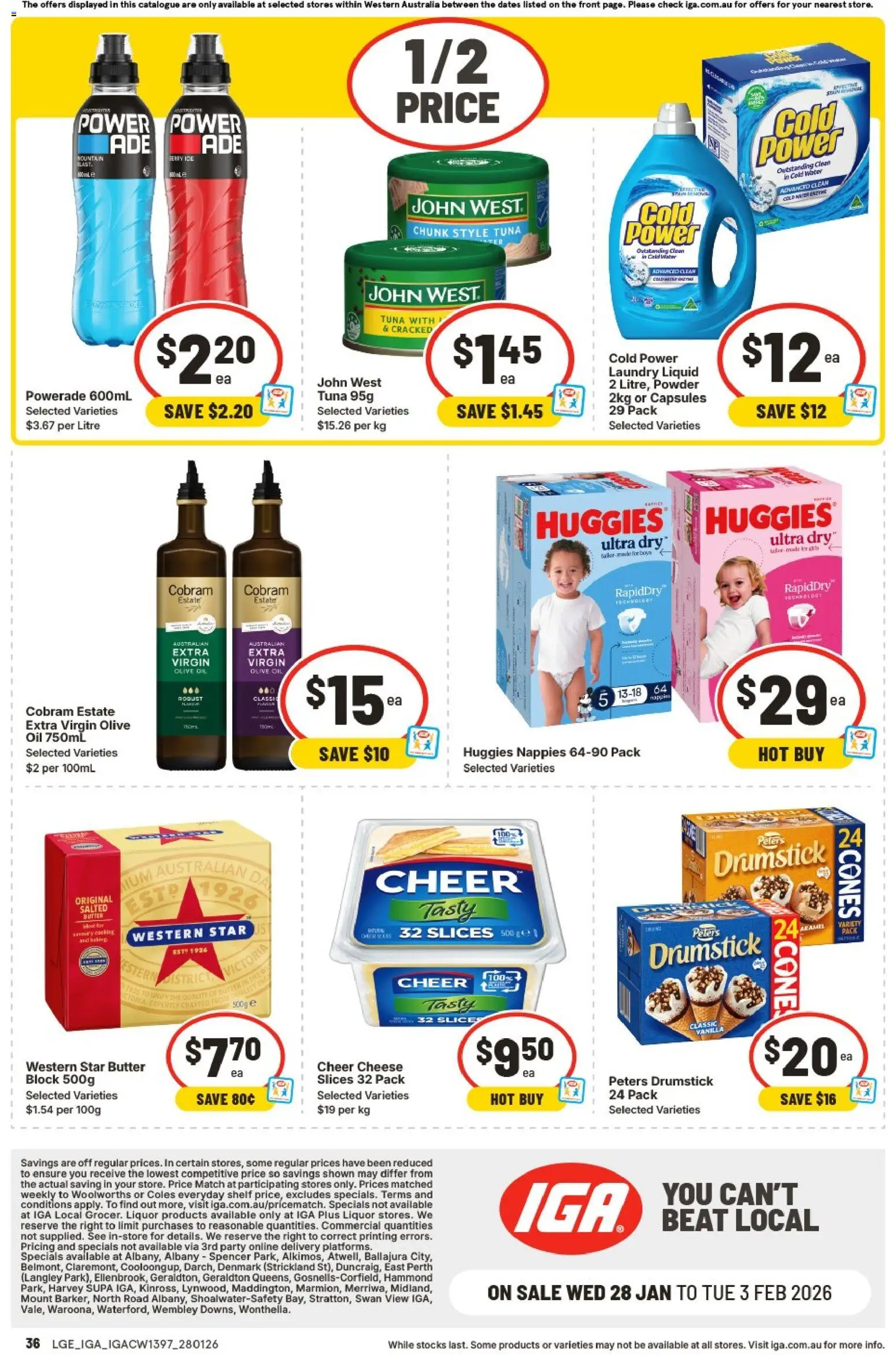 IGA catalogue - valid from 28.01.2026 | Page: 33 | Products: Shelf, Powder, Butter, Laundry