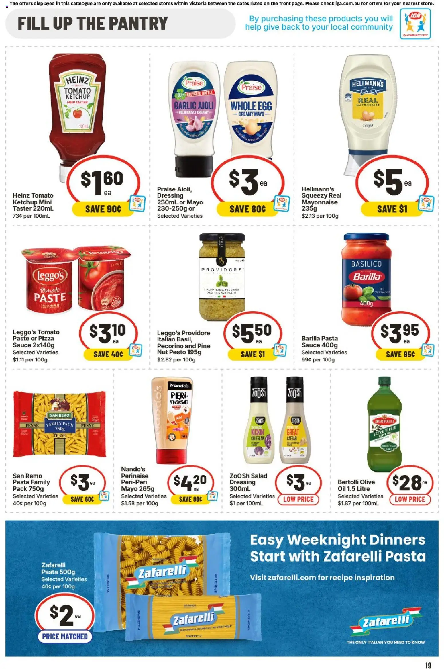 IGA catalogue - valid from 28.01.2026 | Page: 17 | Products: Oil, Ketchup, Salad, Mayonnaise