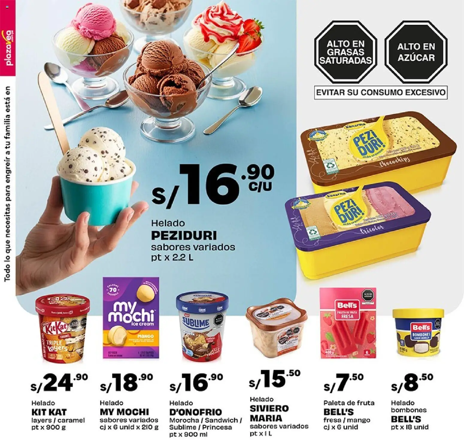 Catálogo Plaza Vea válido desde 02.01.2026 | Página: 4 | Productos: Helado