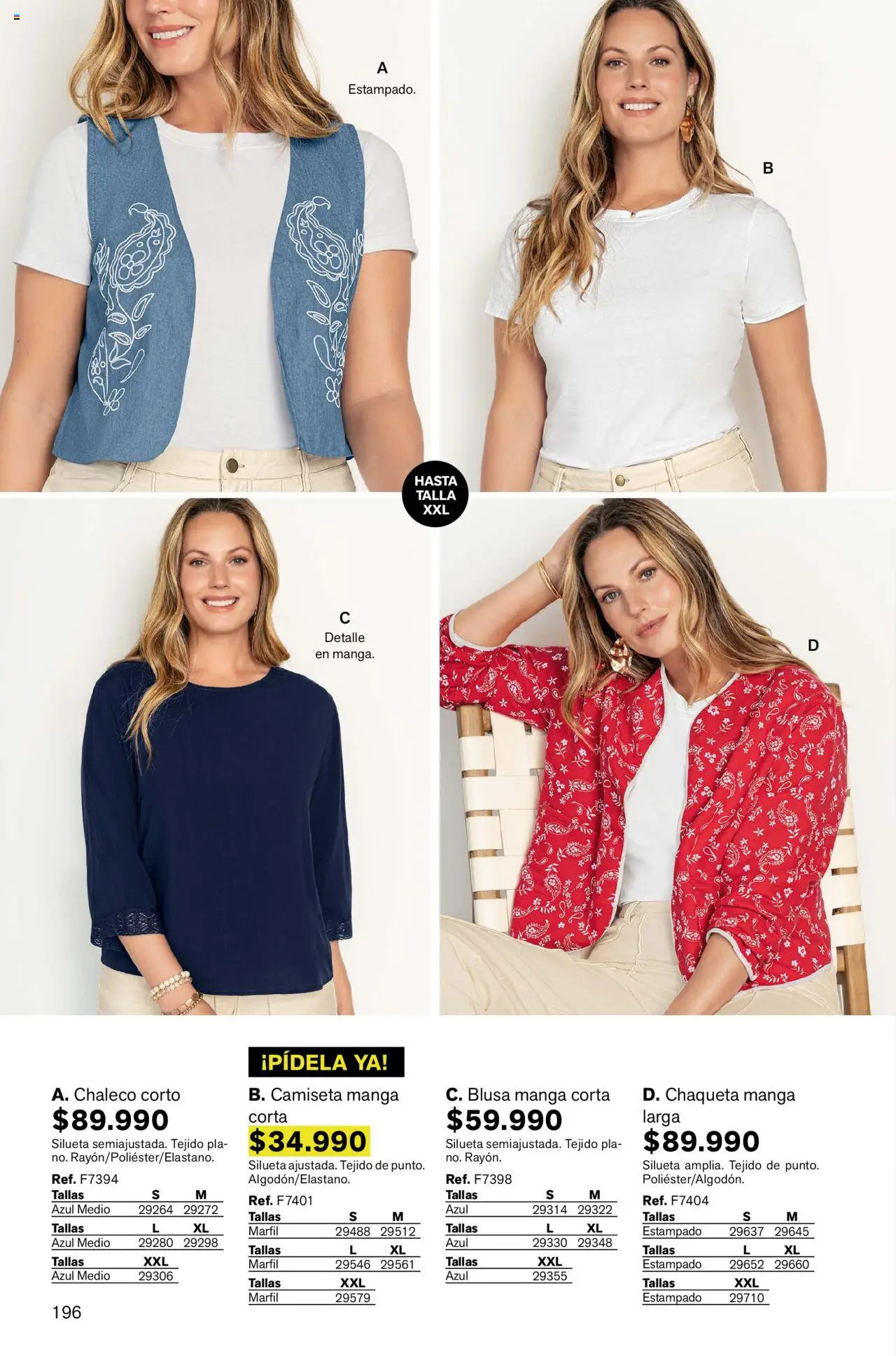 Leonisa revista - valida desde el 12.09.2025 | Página: 196 | Productos: Camiseta, Blusa, Chaleco, Chaqueta