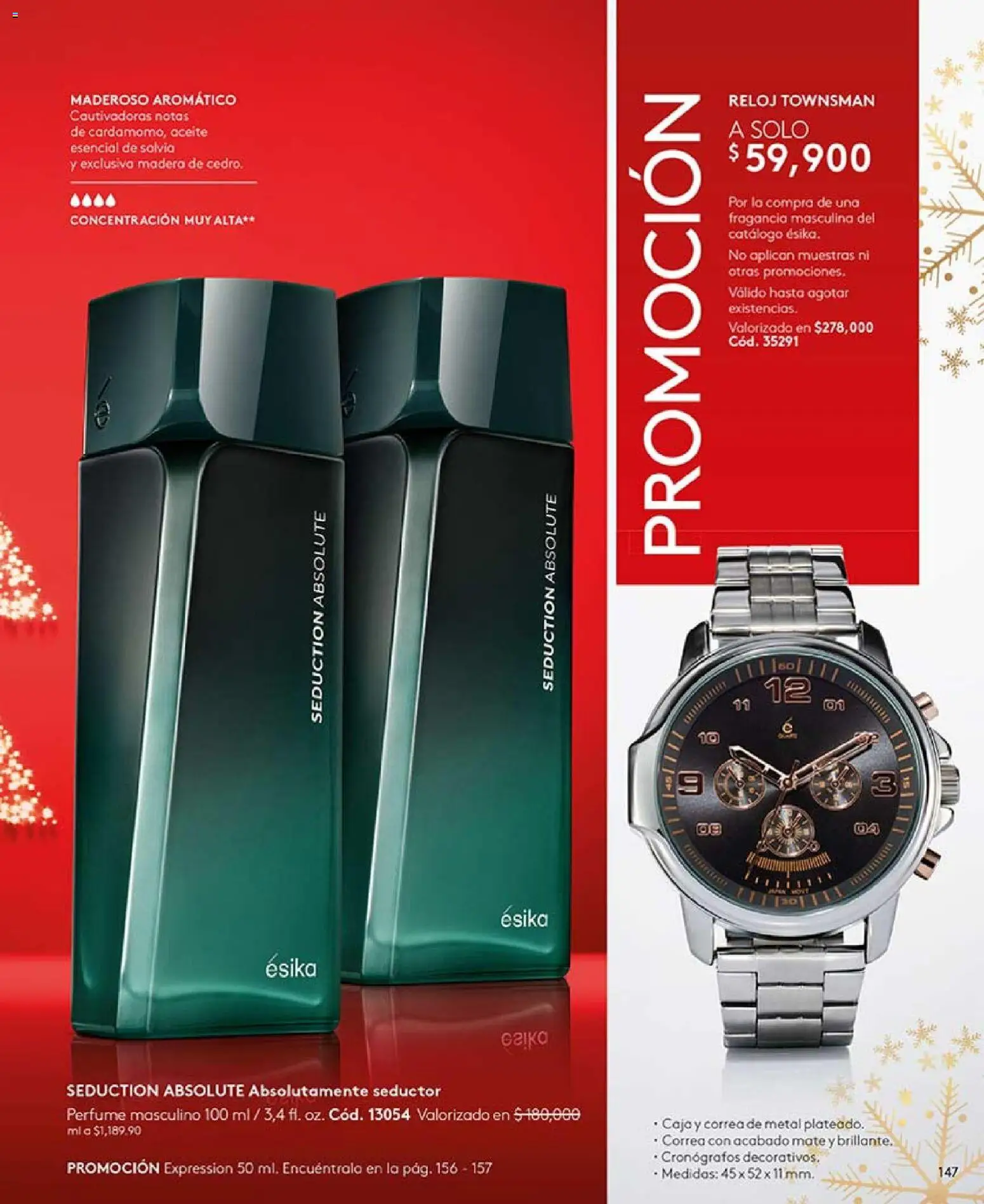 Ésika revista - valida desde el 03.11.2025 | Página: 159 | Productos: Reloj, Perfume, Fragancia, Aceite