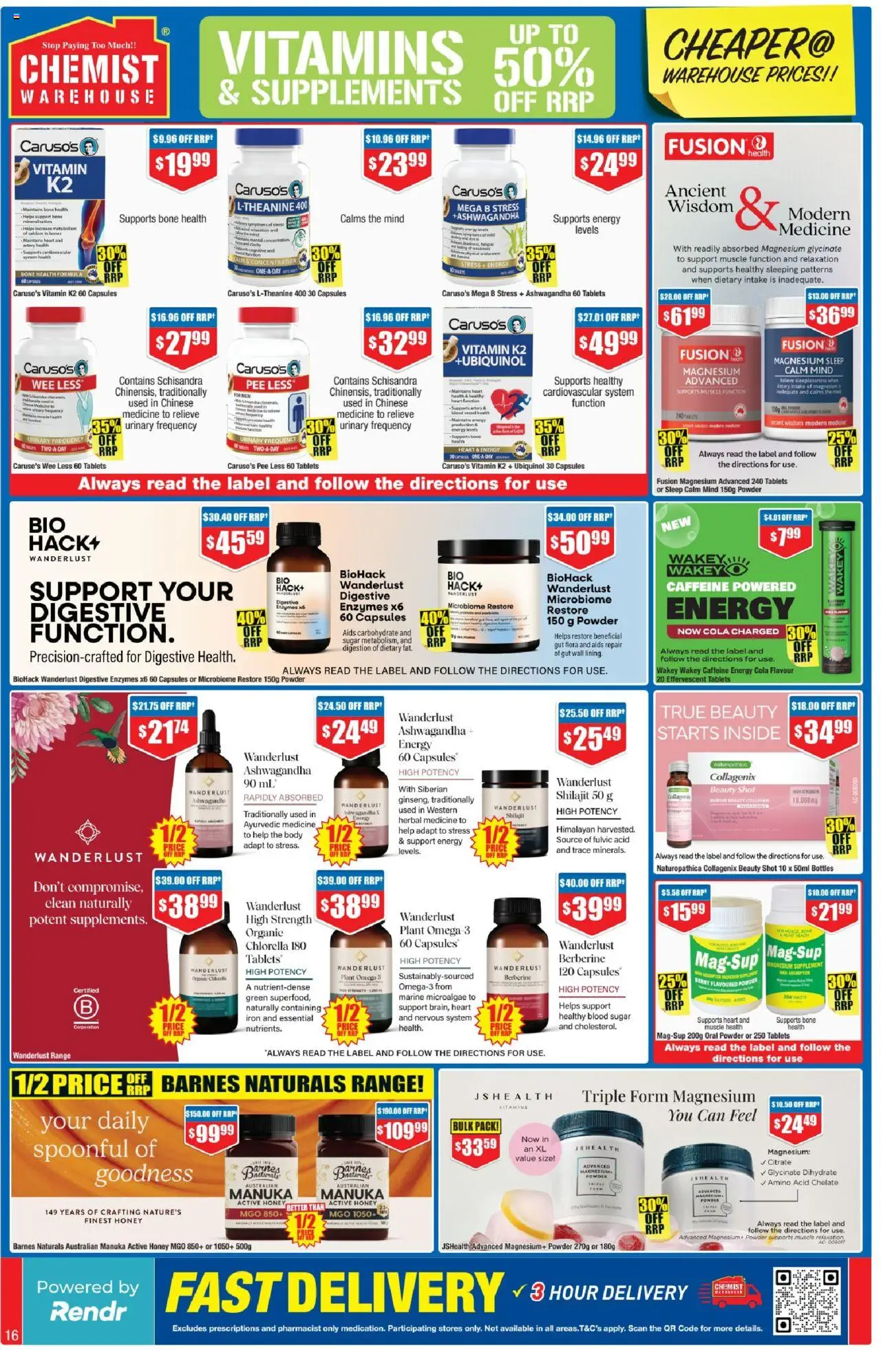 Chemist Warehouse catalogue - valid from 02.10.2025 | Page: 16 | Products: Plant, Honey, Iron, Tablets
