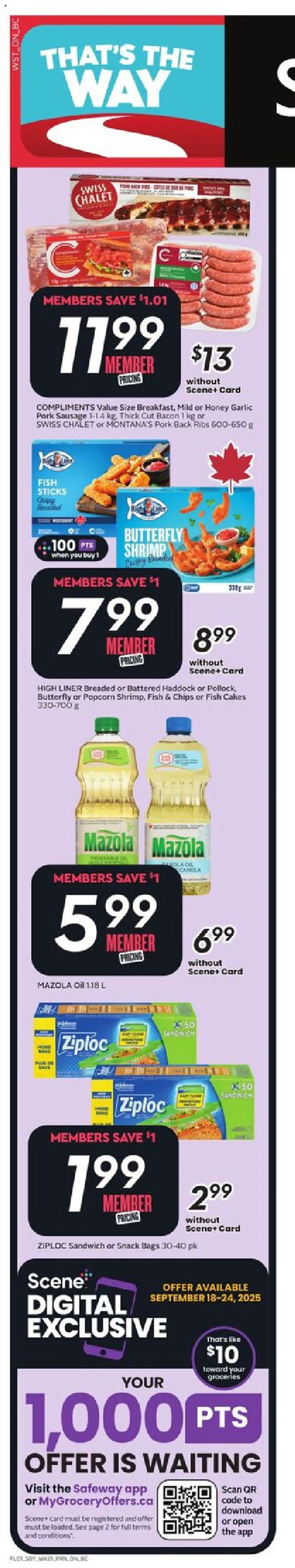 Safeway flyer valid from 18.09.2025 | Page: 2