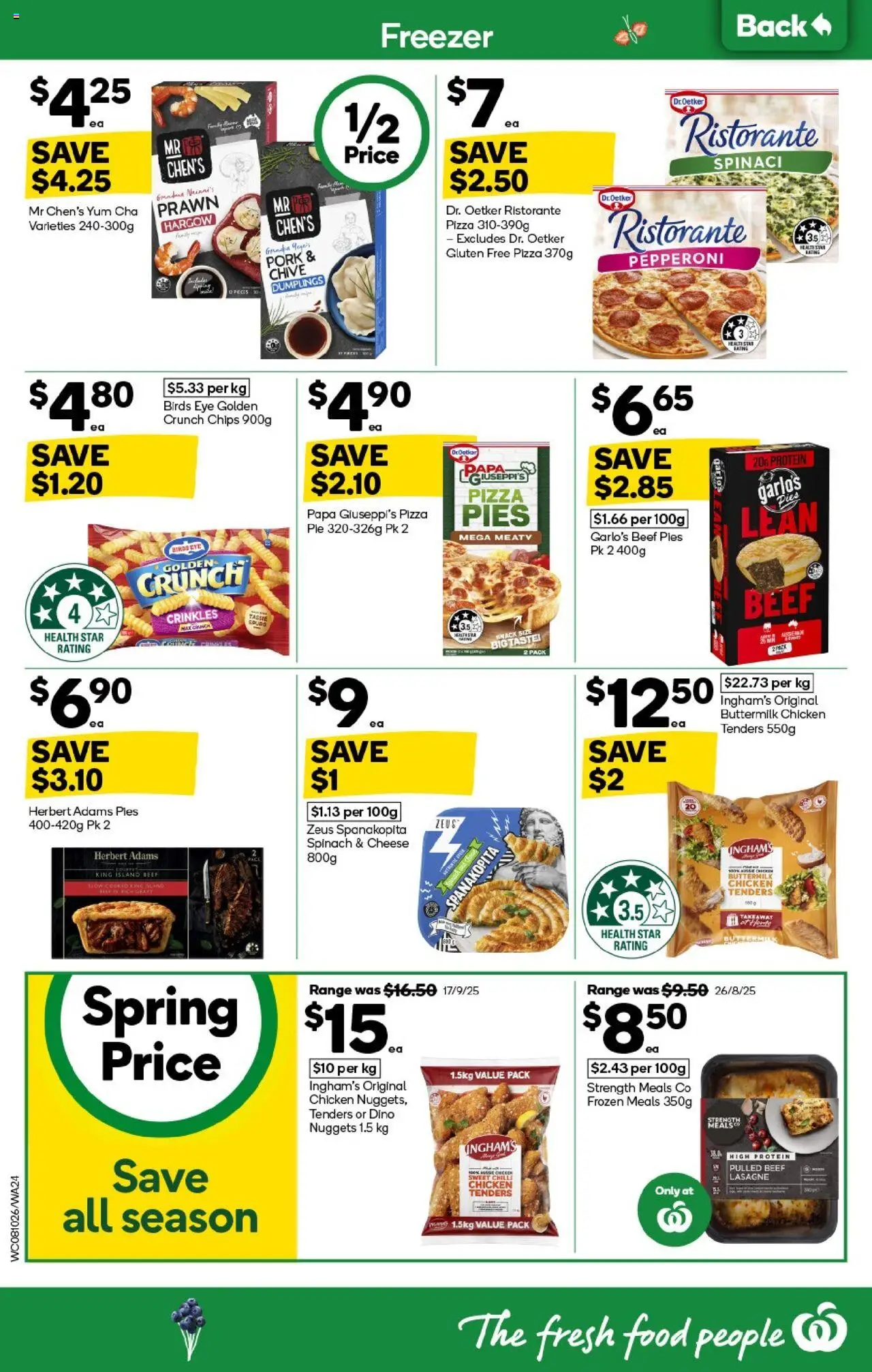 Woolworths catalogue - valid from 08.10.2025 | Page: 24 | Products: Chicken, Beef, Chips, Freezer