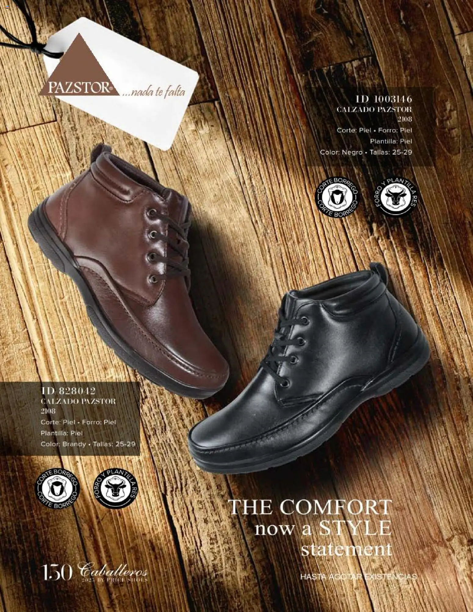 Nuevas ofertas de Price Shoes válidas en toda la República Mexicana desde el 26.11.2025. ¡Encuentra las mejores ofertas en Price Shoes catálogo Caballeros! | Página: 150 | Productos: Té