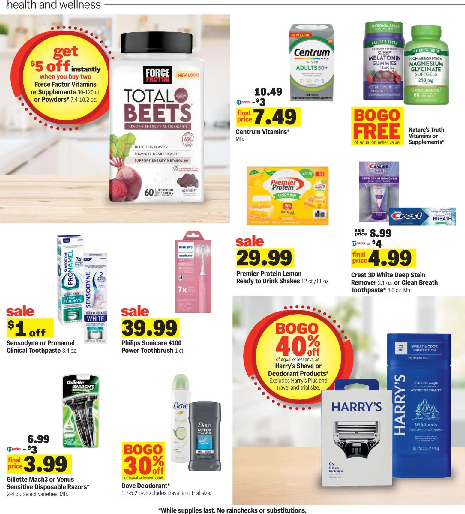 Meijer Weekly Ad - valid from 04.03.2026 | Page: 27 | Products: Deodorant, Antiperspirant, Toothbrush, Stain remover