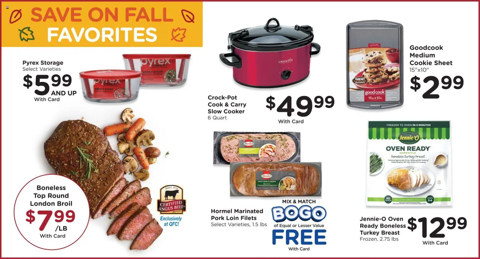 QFC Weekly Ad - WA - valid from 29.10.2025 | Page: 10 | Products: Cooker, Ginger, Garlic, Sheet