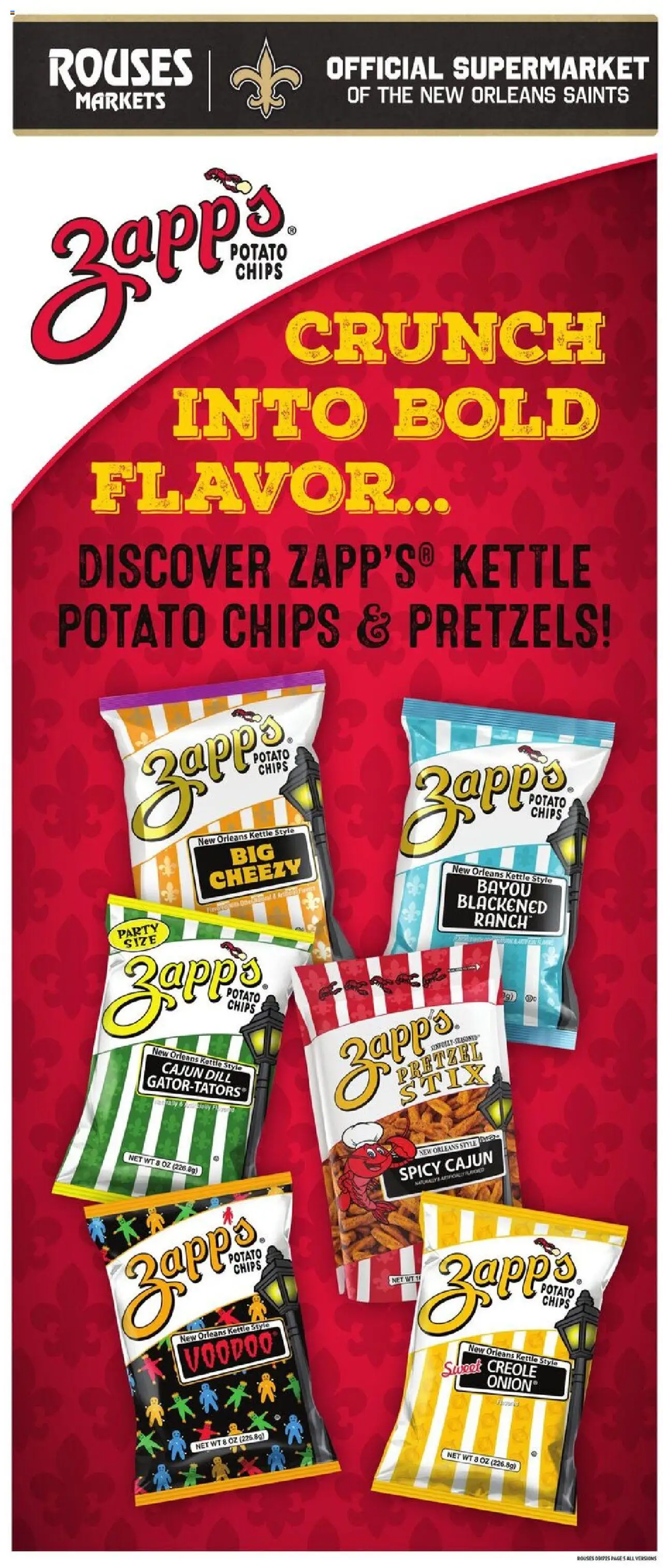 Rouses Weekly Ad - valid from 17.09.2025 | Page: 8 | Products: Chips, Dill, Onion, Kettle