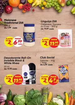 Dia Folheto - válido de 17.07.2025 | Página: 4 | Produtos: Desodorante, Linguiça, Maionese