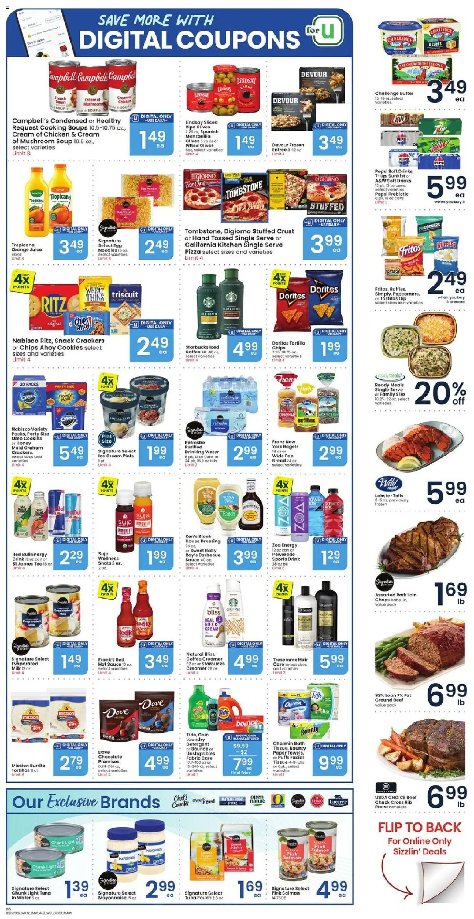 Albertsons Weekly Ad - valid from 25.03.2026 | Page: 2 | Products: Milk, Tea, Mayonnaise, Sauce