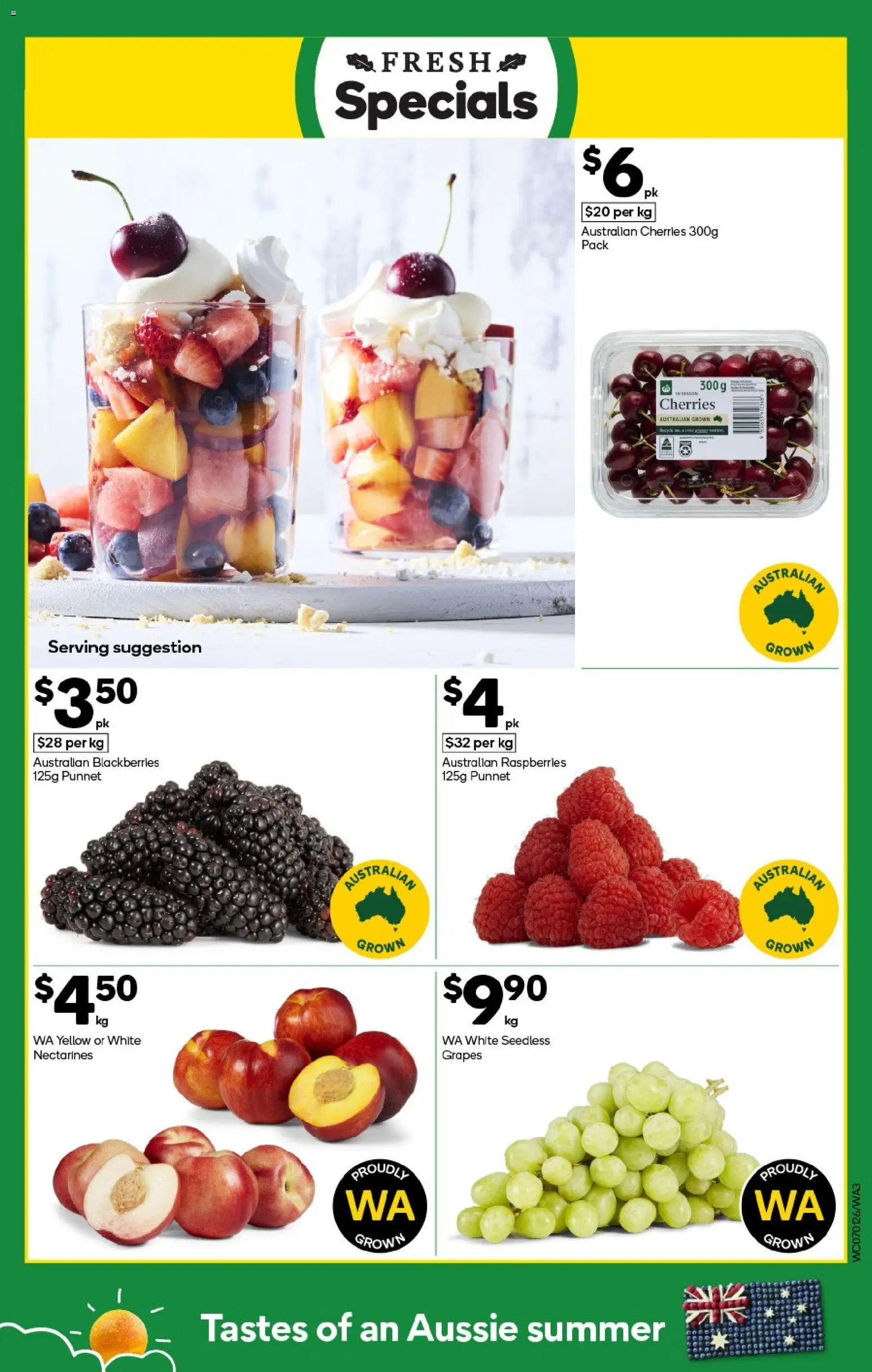 Woolworths catalogue - valid from 07.01.2026 | Page: 3 | Products: Cherries, Grapes