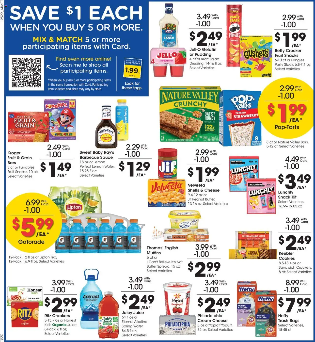 Kroger Weekly Ad - valid from 20.08.2025 | Page: 4 | Products: Cheese, Juice, Salad, Water