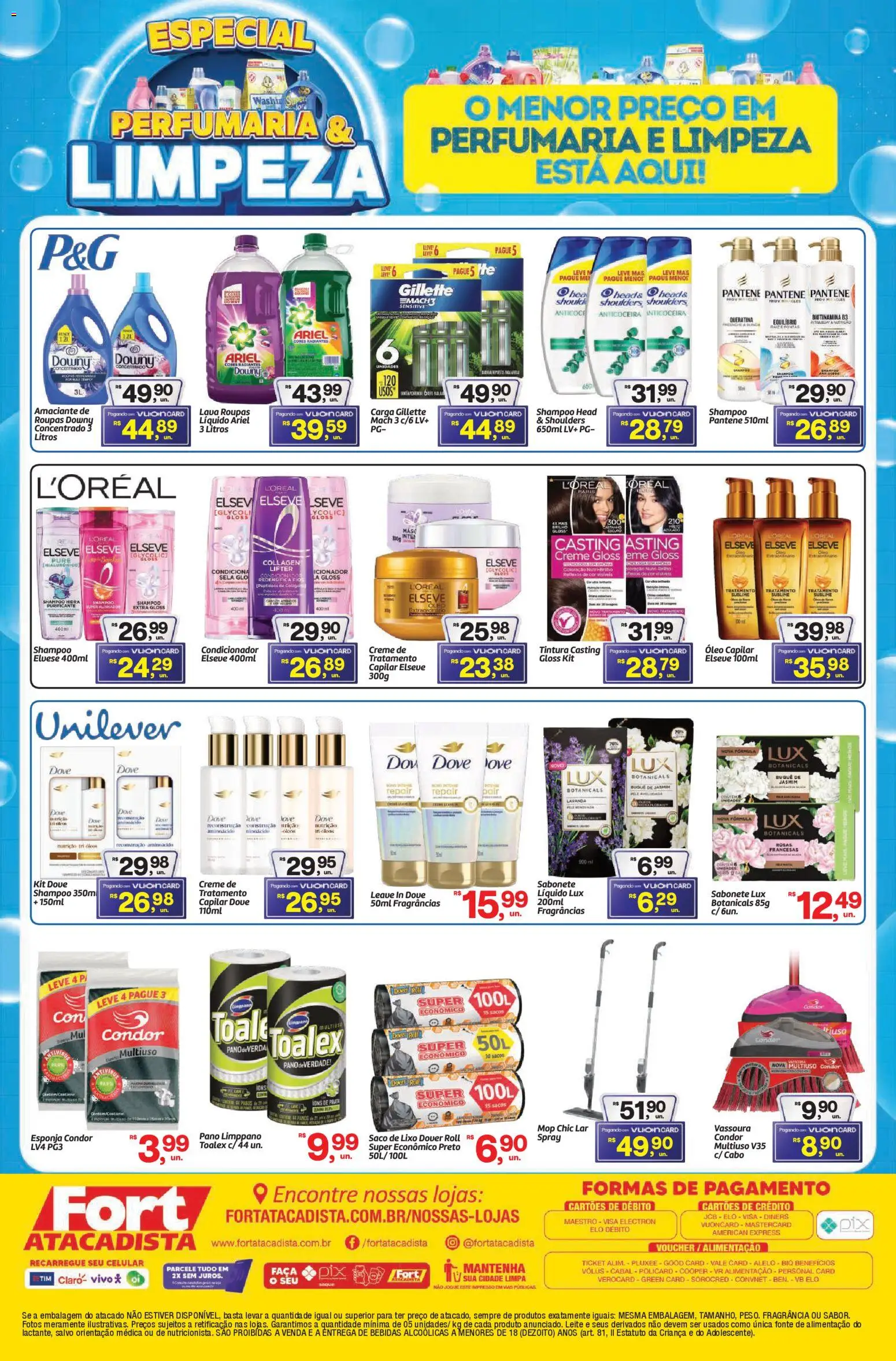 Fort Atacadista Folheto - válido de 13.04.2026 | Página: 2 | Produtos: Shampoo, Celular, Esponja, Amaciante de roupas