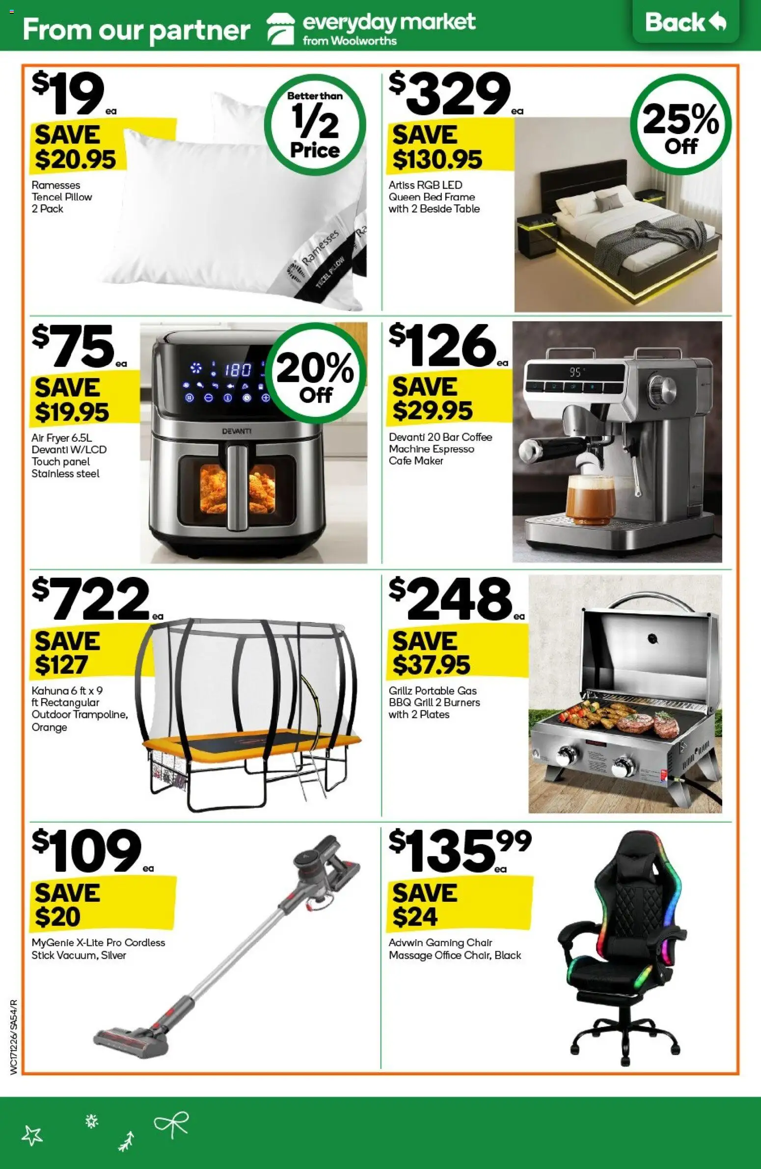 Woolworths catalogue - valid from 17.12.2025 | Page: 54 | Products: Bed frame, Table, Coffee, Grill