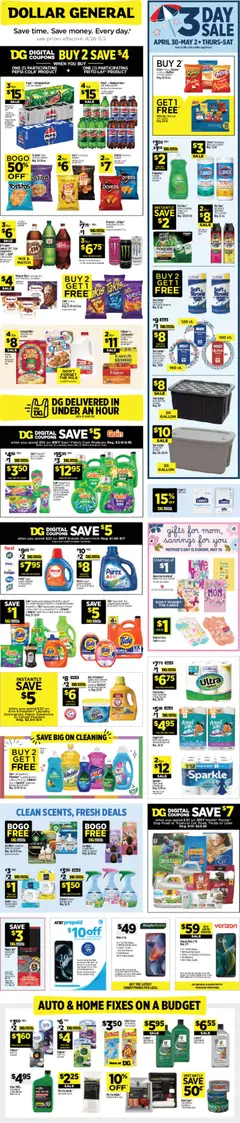 Preview of Dollar General weekly ads valid from 26.04.2026