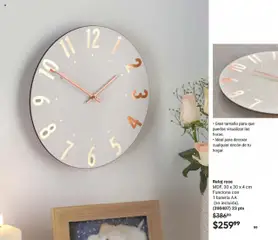 Nuevas ofertas de AVON válidas en toda la República Mexicana desde el 13.09.2025. ¡Encuentra las mejores ofertas en Reloj rose, MDF. 30 x 30 x 4 cm Funciona con 1 batería AA (no incluida). (200407) 23 pts! | Página: 99 | Productos: Batería, Reloj