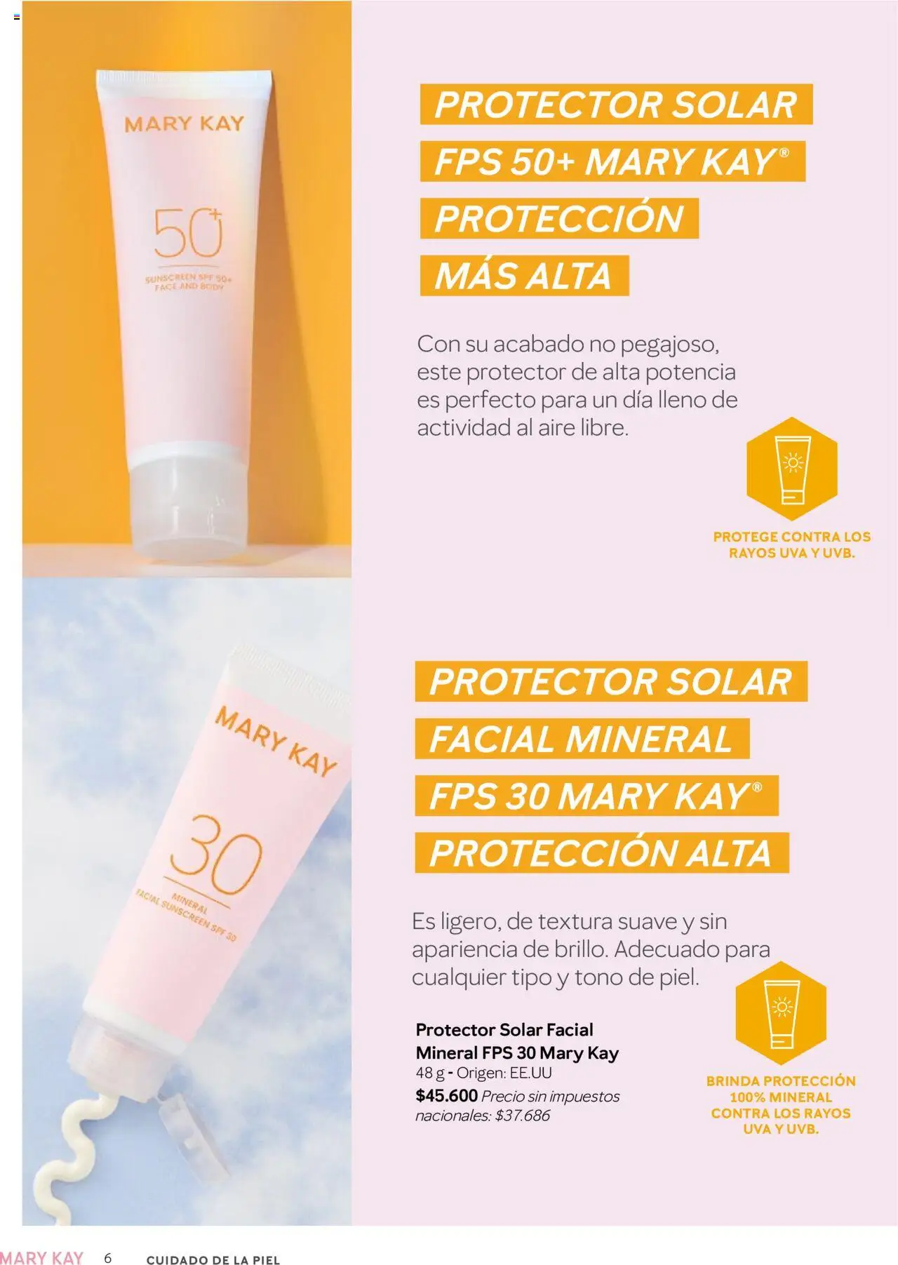 Mary Kay - Catálogo Look Primavera 2025 │ válido desde el 01.10.2025 | Página: 6 | Productos: Body, Protector solar, Uva